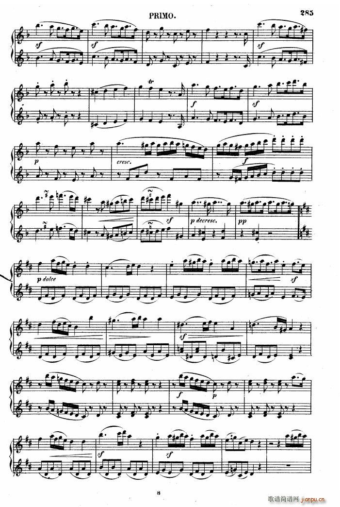 Beethoven op 6 Sonata 2 pno(钢琴谱)8