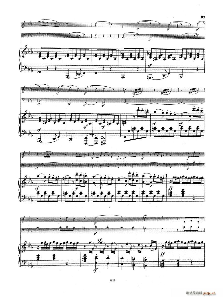 Beethoven op 1 no 3 Piano Trio(钢琴谱)9