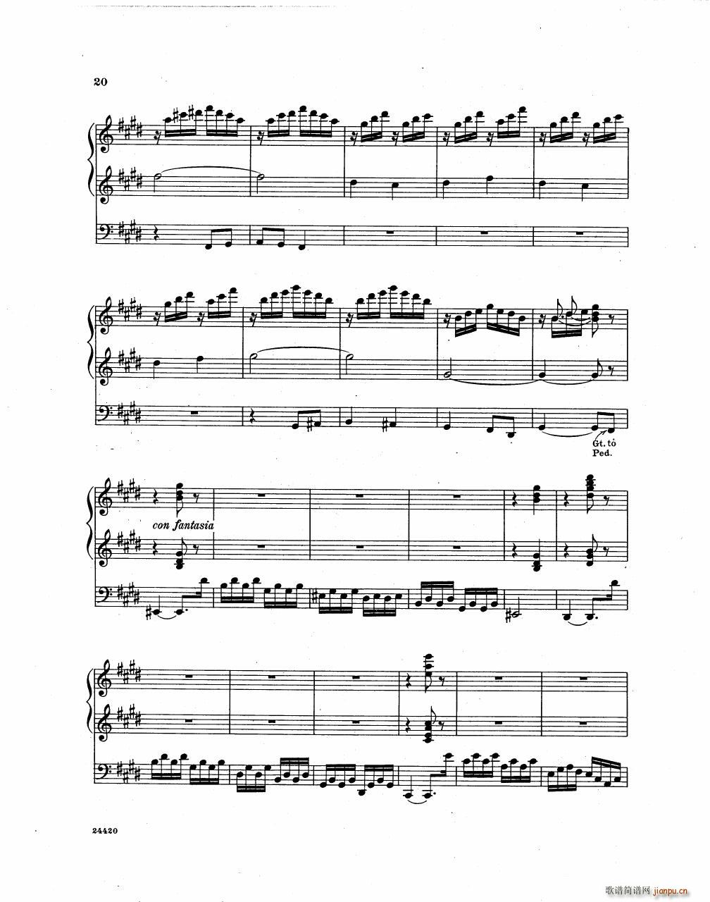 Becker Reme op 43 Sonate 3(钢琴谱)22