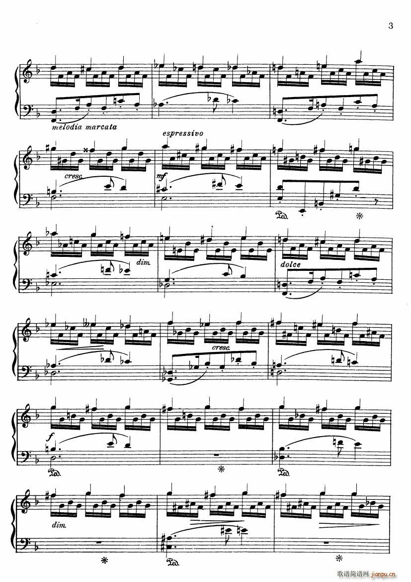 Beach Op 92 No 2 A Hermit Thrush at Morn(钢琴谱)3