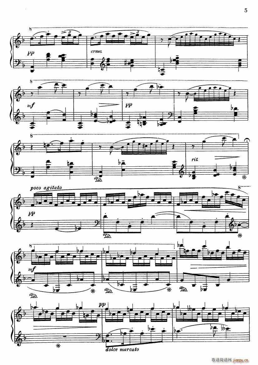 Beach Op 92 No 2 A Hermit Thrush at Morn(钢琴谱)5