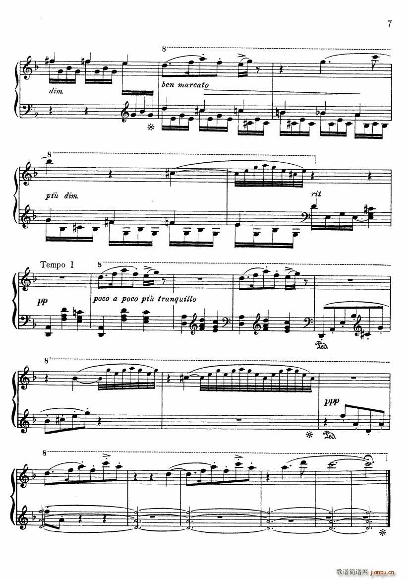 Beach Op 92 No 2 A Hermit Thrush at Morn(钢琴谱)7