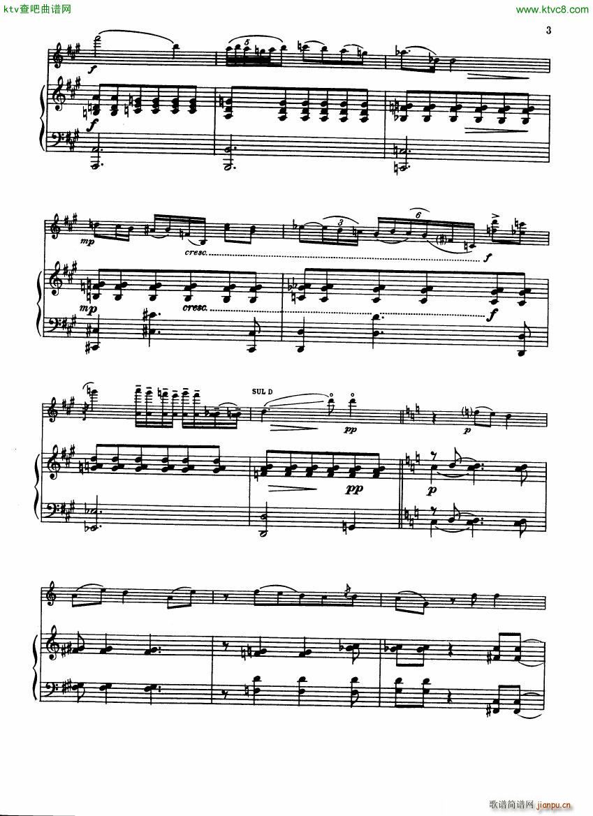 Berkeley Elegy and Toccata Violin and Piano(钢琴谱)3