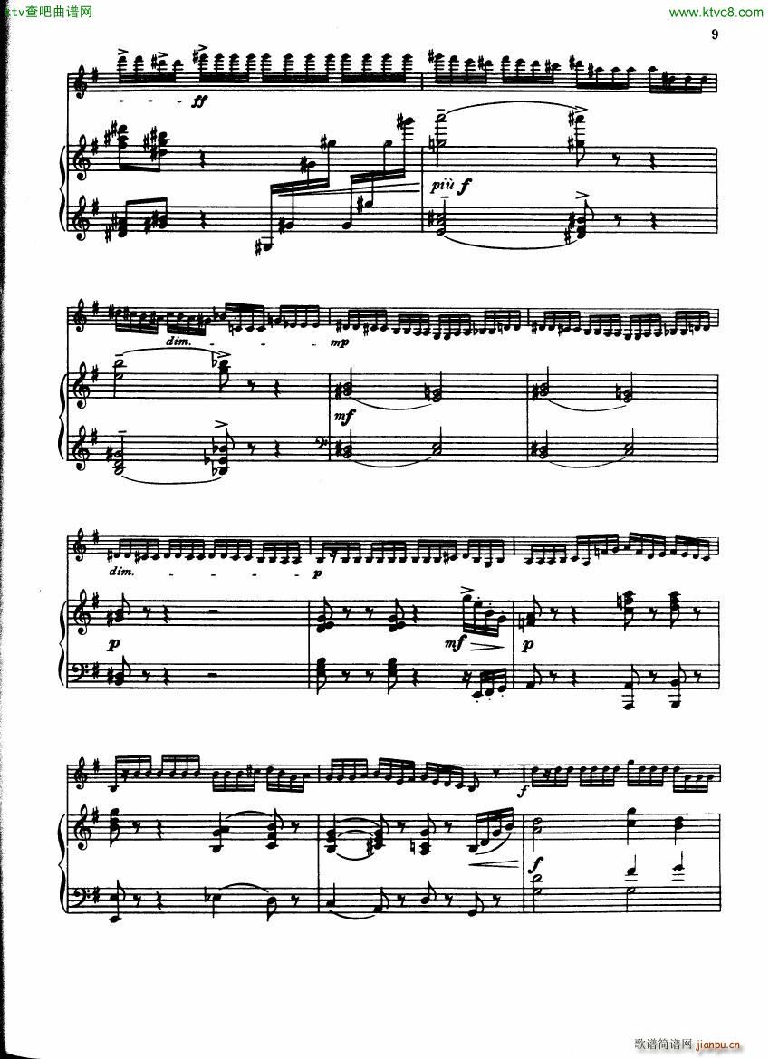 Berkeley Elegy and Toccata Violin and Piano(钢琴谱)9