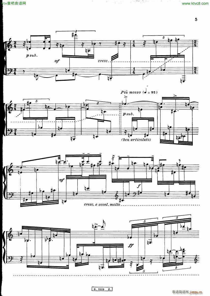Berio Cinque Variazioni(钢琴谱)6