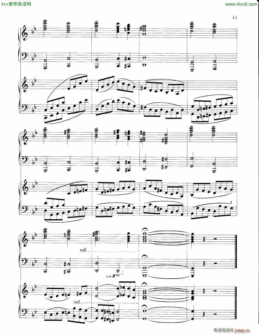 Berggrun Chorale and Fugue Theme by JS Bach(钢琴谱)11