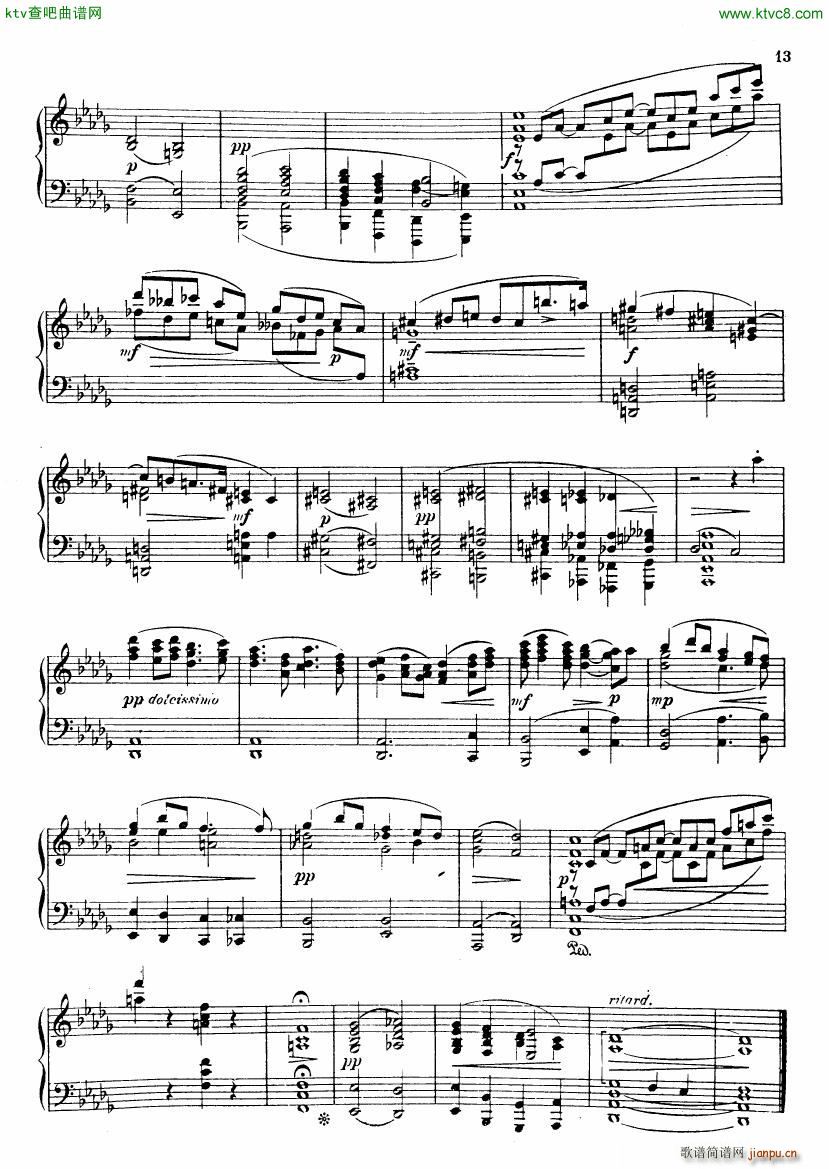 Berger Fr s blomster(钢琴谱)13