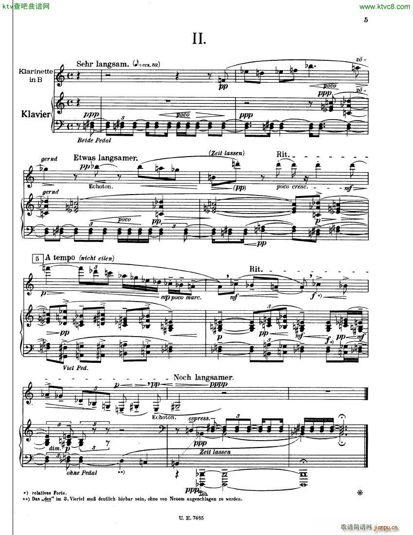 Berg op5 Vier Stücke für kl klavier(钢琴谱)6