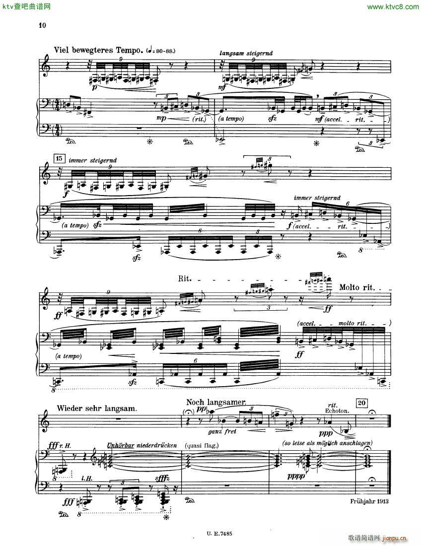 Berg op5 Vier Stücke für kl klavier(钢琴谱)11