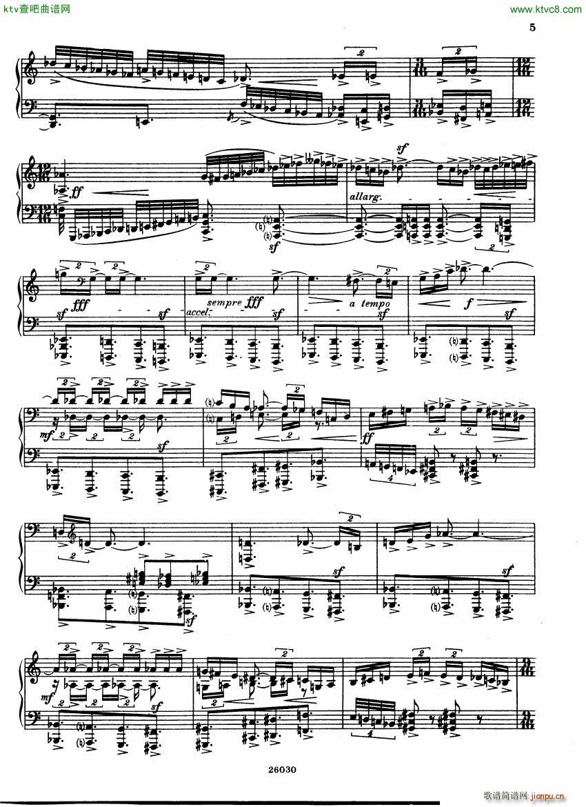 Bentzon op 10 Toccata(钢琴谱)3