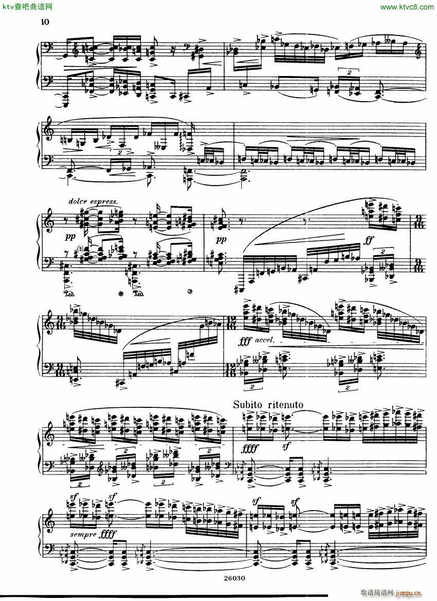 Bentzon op 10 Toccata(钢琴谱)8