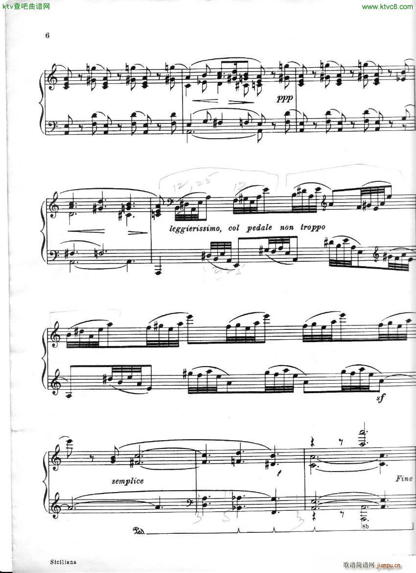 Benjamin Siciliana(钢琴谱)5