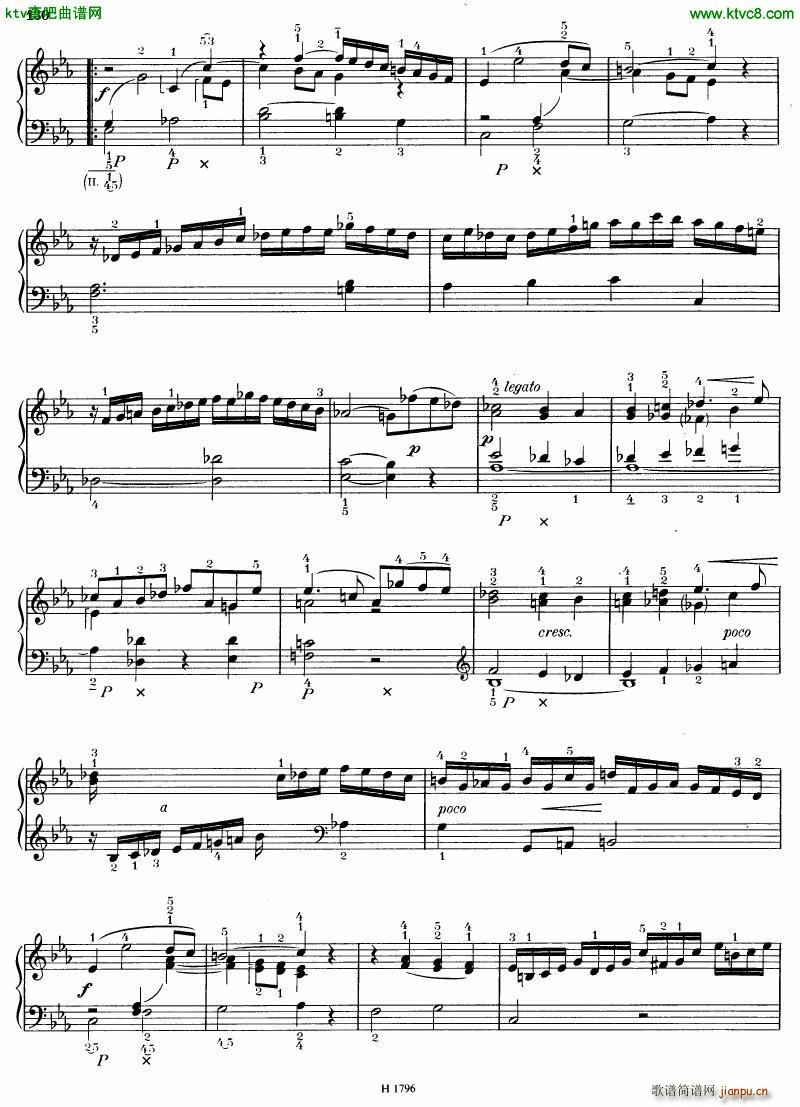 Benda 16 Sonatas 四(钢琴谱)1