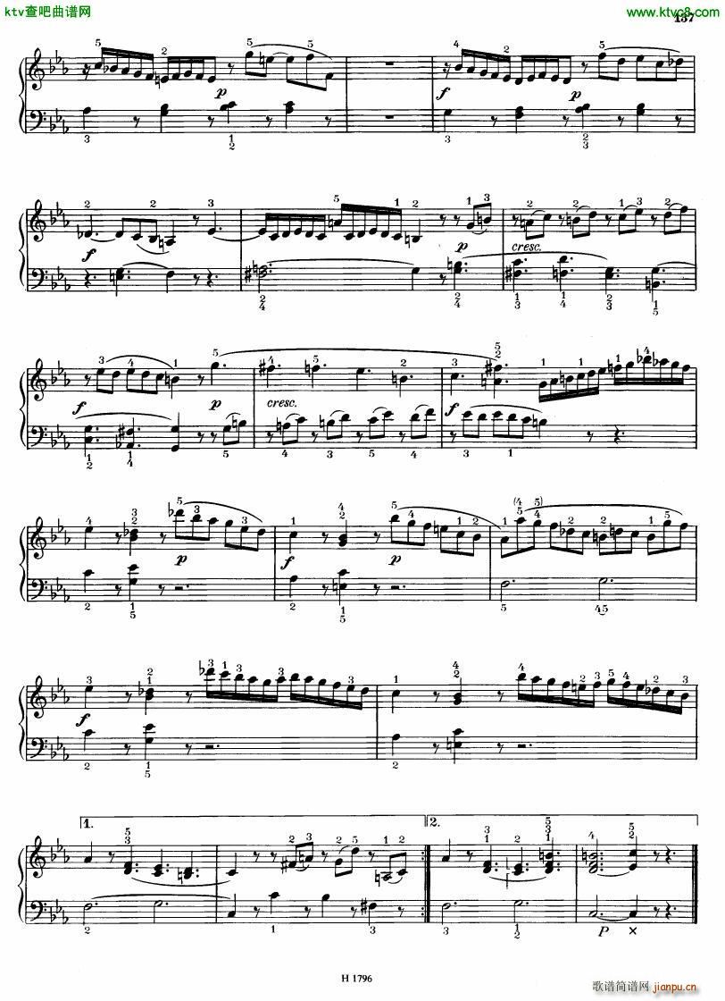 Benda 16 Sonatas 四(钢琴谱)8