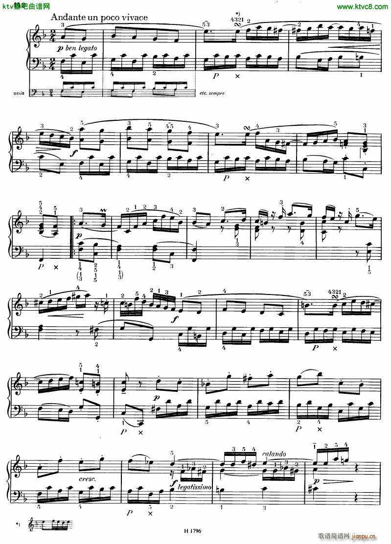 Benda 16 Sonatas 四(钢琴谱)13