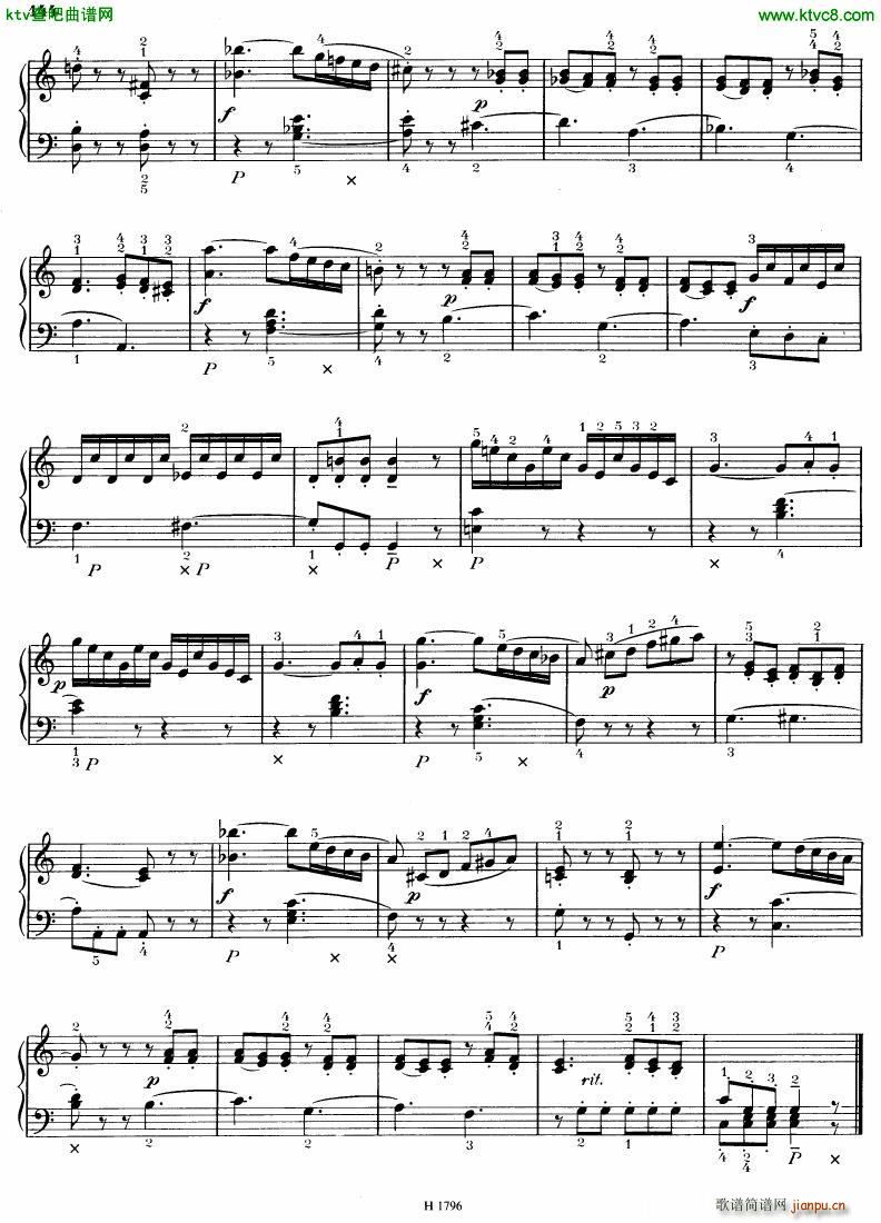 Benda 16 Sonatas 四(钢琴谱)15