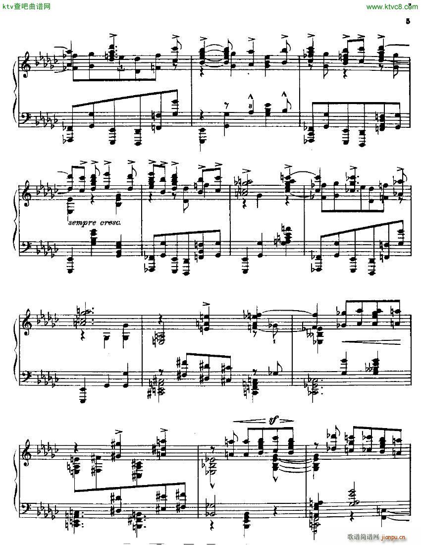 Blanchet Op 28 Toscin Passacaglia(钢琴谱)3