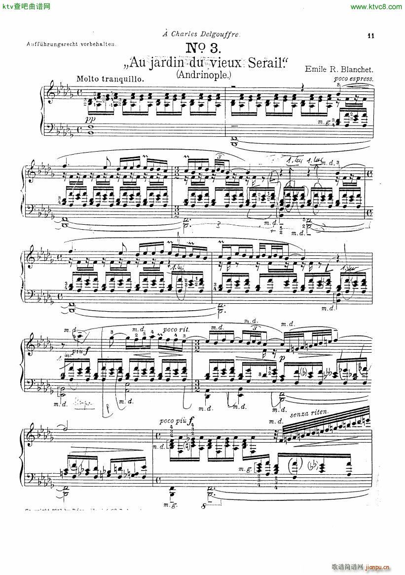 Blanchet Op 18 Turquie(钢琴谱)11