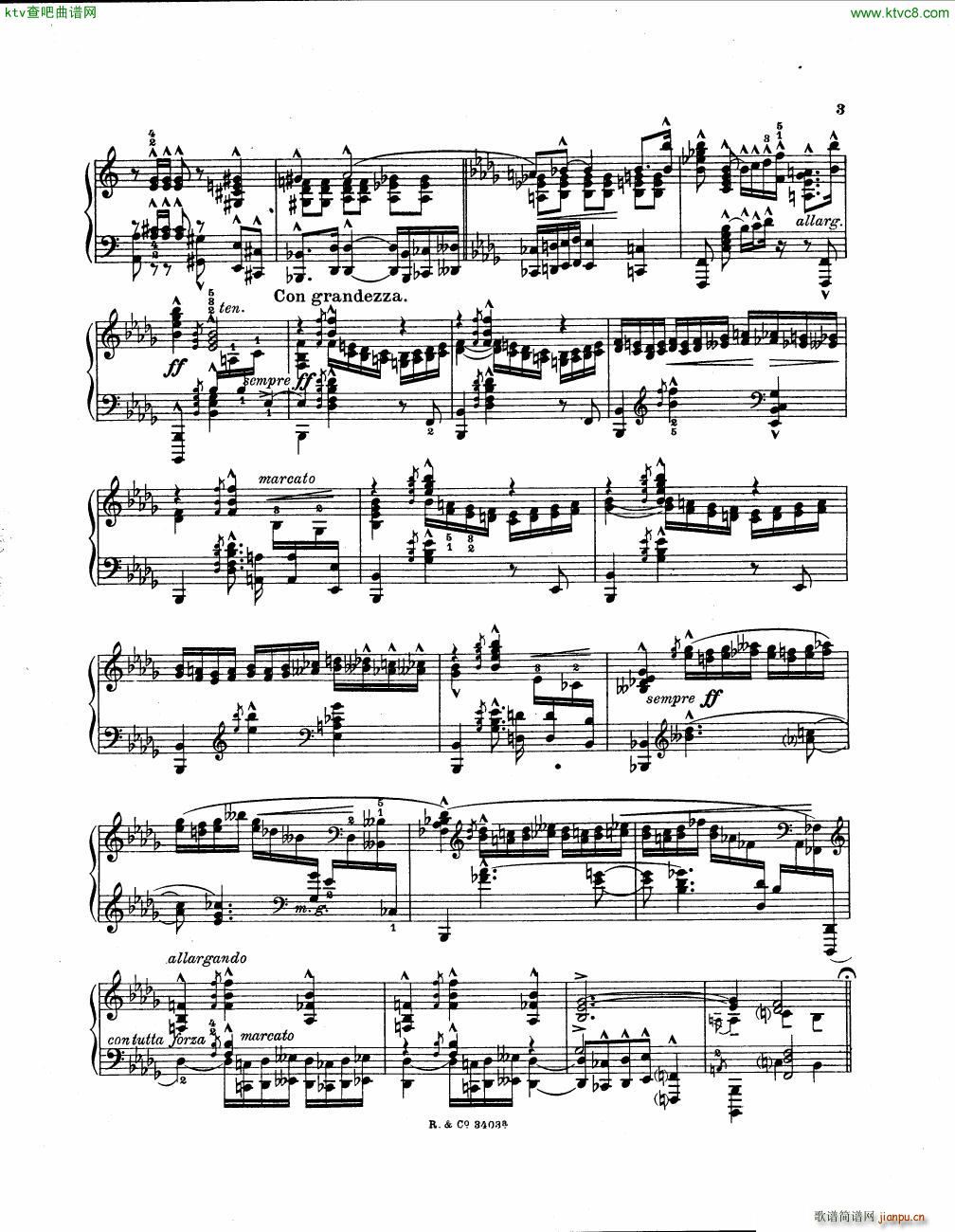 Blanchet Op 15 no 3 Polonaise(钢琴谱)3