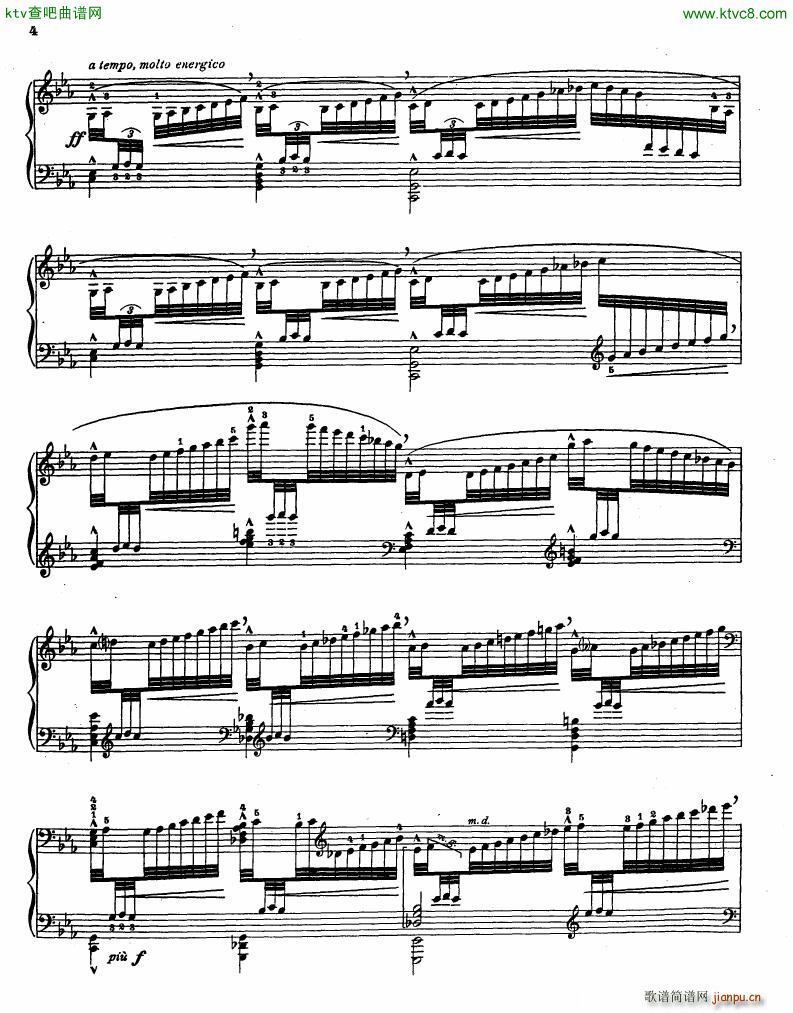 Blanchet Op 15 no 1 Etude de concert(钢琴谱)3