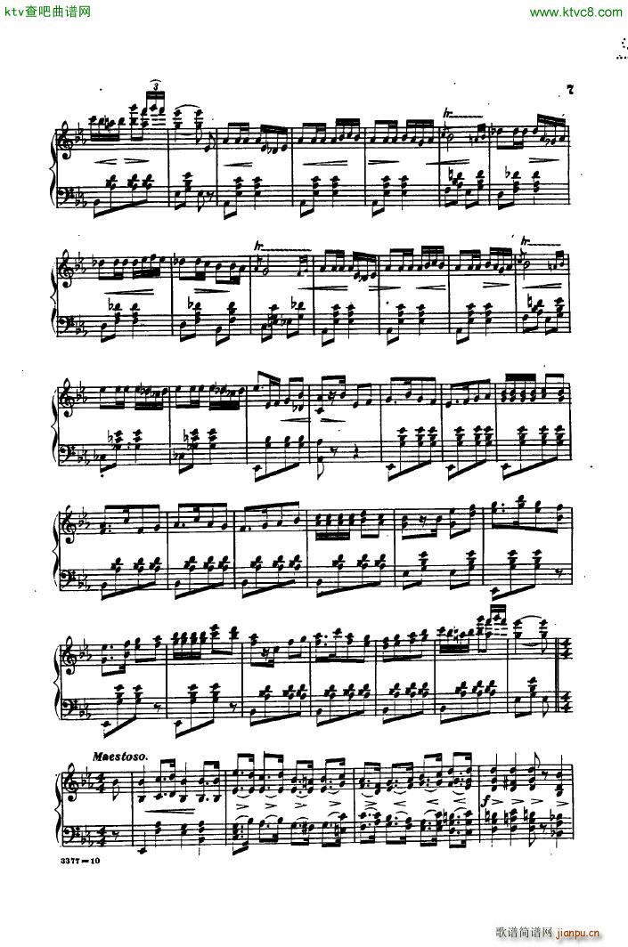 Bizet Blake Carmen Grande Potpourri de Concert(钢琴谱)6