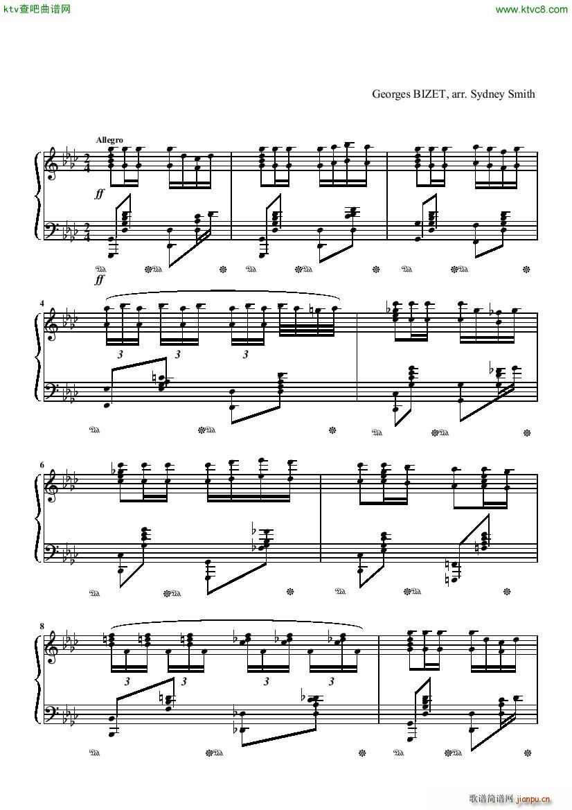 Bizet Smith Carmen(钢琴谱)1