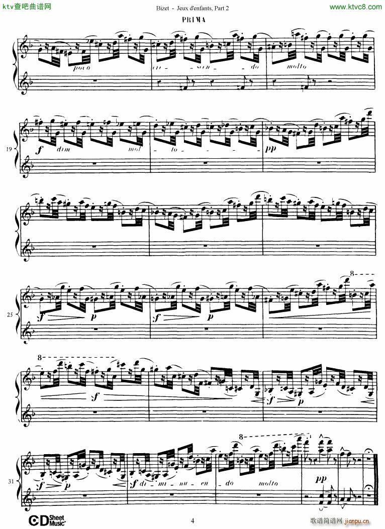 Bizet Jeaux d Enfants Part II(钢琴谱)5