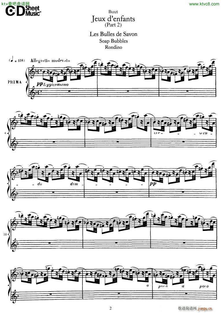 Bizet Jeaux d Enfants Part II(钢琴谱)3