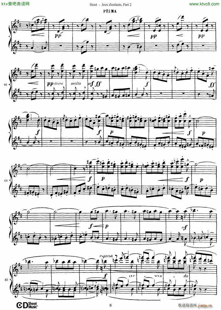 Bizet Jeaux d Enfants Part II(钢琴谱)9