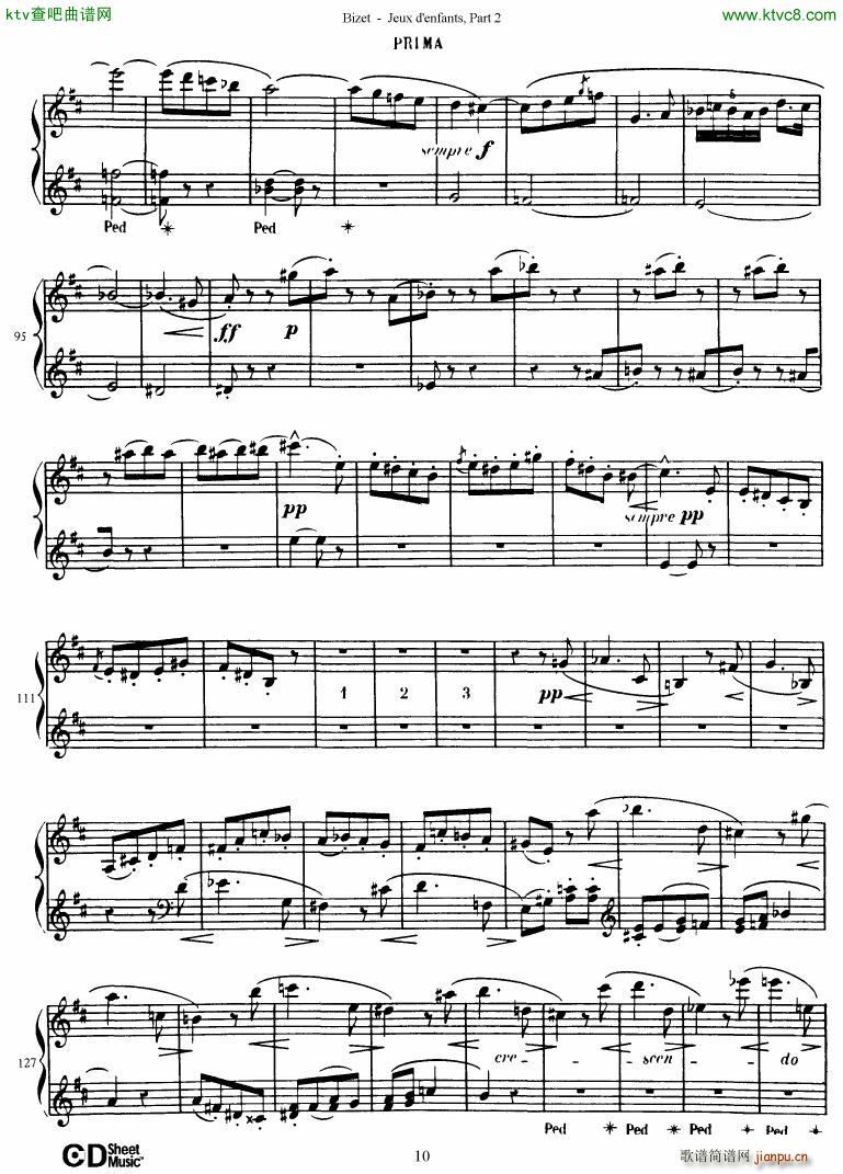 Bizet Jeaux d Enfants Part II(钢琴谱)11