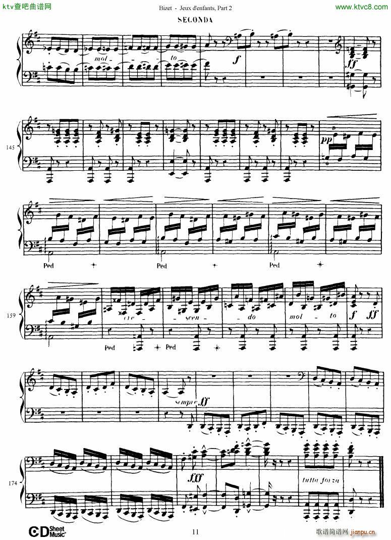 Bizet Jeaux d Enfants Part II(钢琴谱)12
