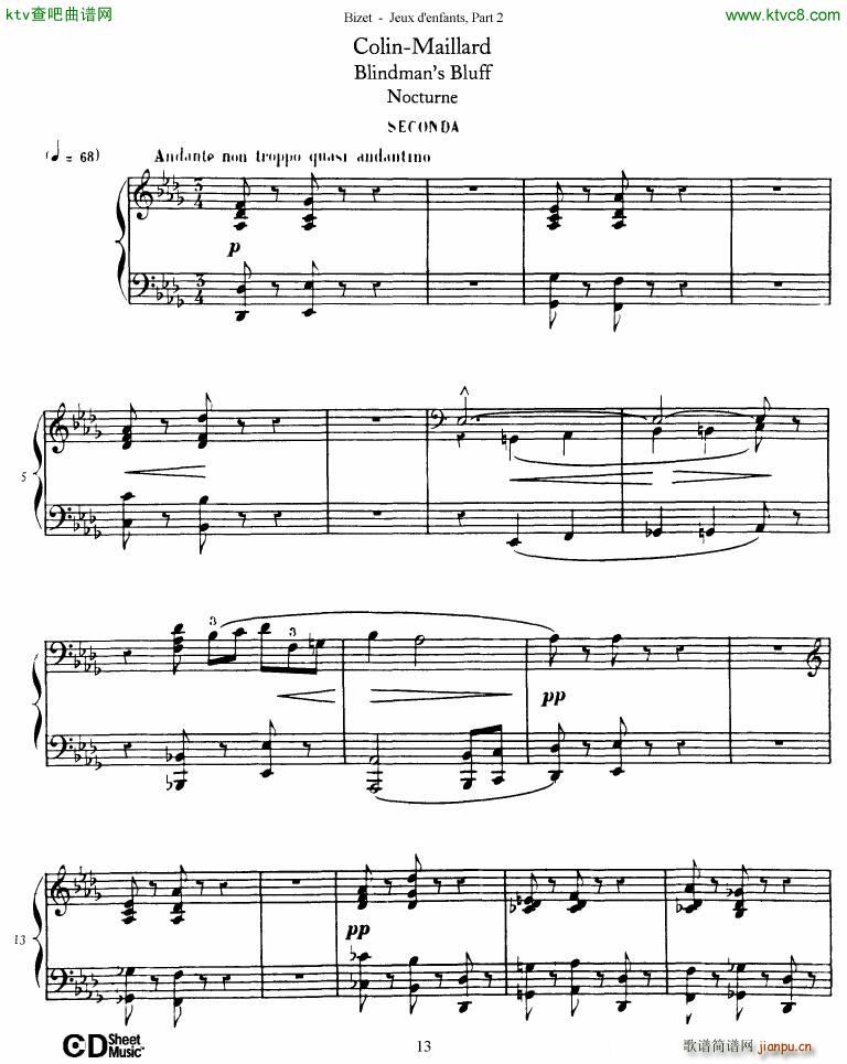 Bizet Jeaux d Enfants Part II(钢琴谱)14