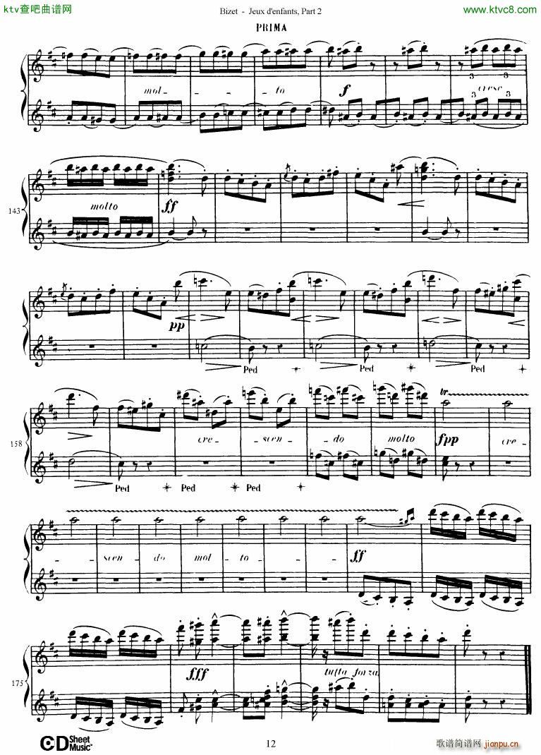 Bizet Jeaux d Enfants Part II(钢琴谱)13