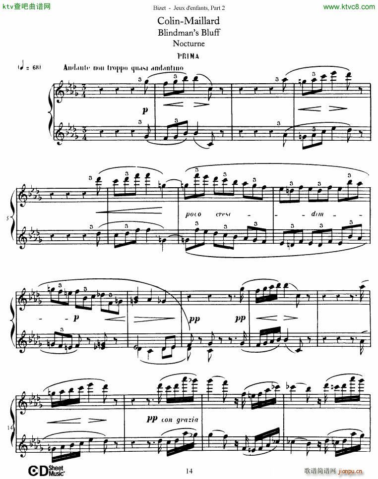 Bizet Jeaux d Enfants Part II(钢琴谱)15