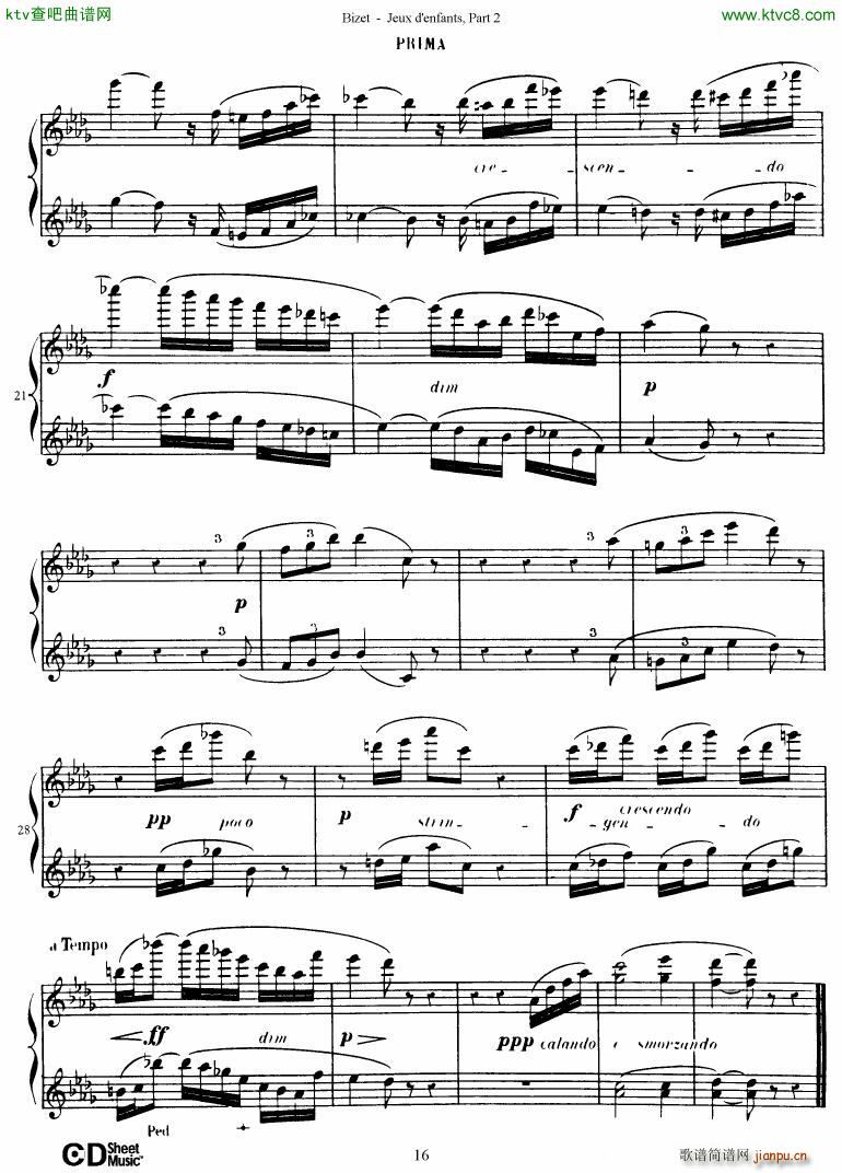 Bizet Jeaux d Enfants Part II(钢琴谱)17