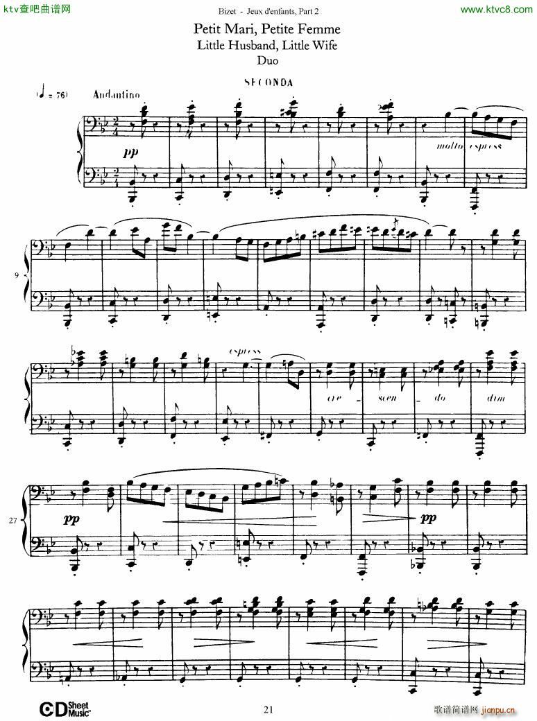 Bizet Jeaux d Enfants Part II(钢琴谱)22