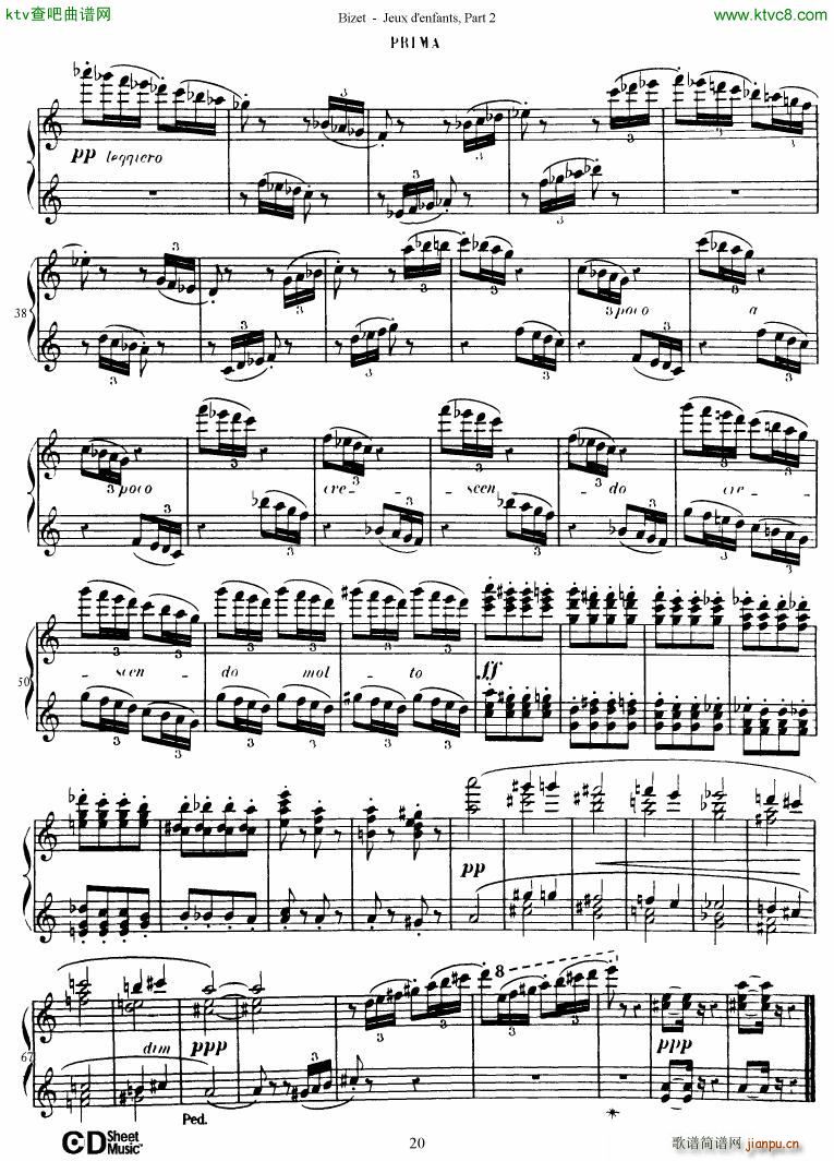 Bizet Jeaux d Enfants Part II(钢琴谱)21