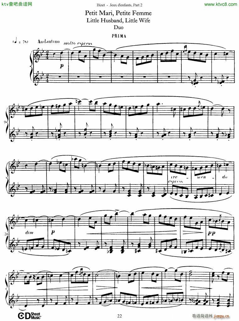 Bizet Jeaux d Enfants Part II(钢琴谱)23