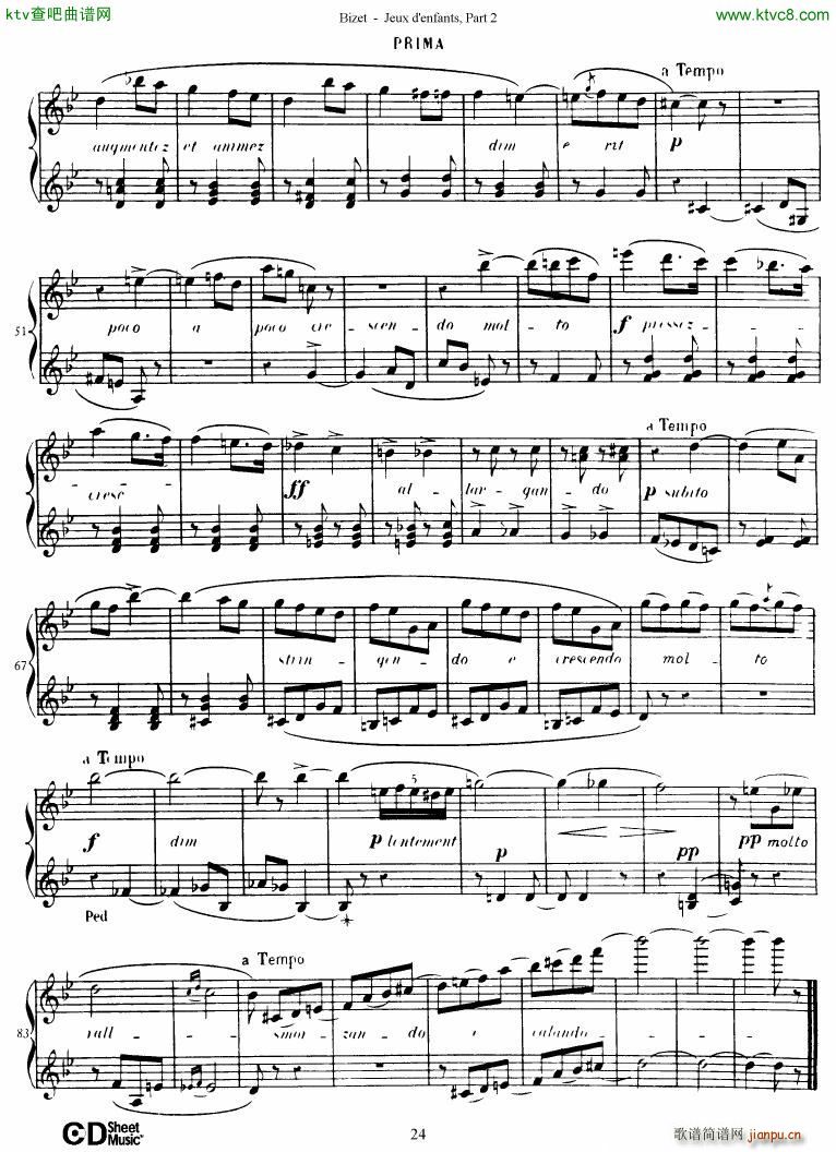 Bizet Jeaux d Enfants Part II(钢琴谱)25