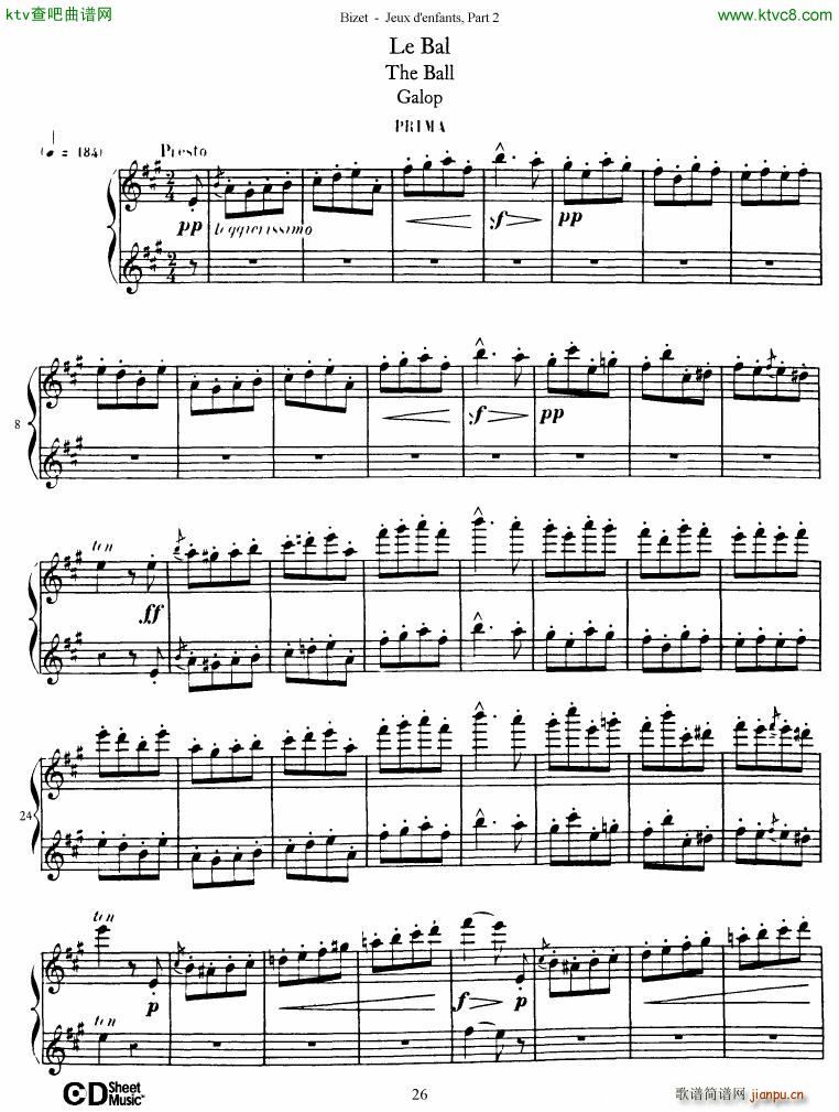Bizet Jeaux d Enfants Part II(钢琴谱)27