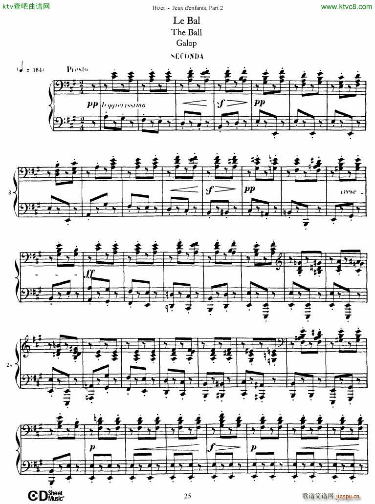 Bizet Jeaux d Enfants Part II(钢琴谱)26