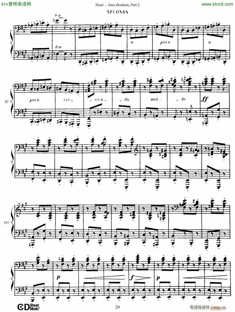 Bizet Jeaux d Enfants Part II(钢琴谱)30