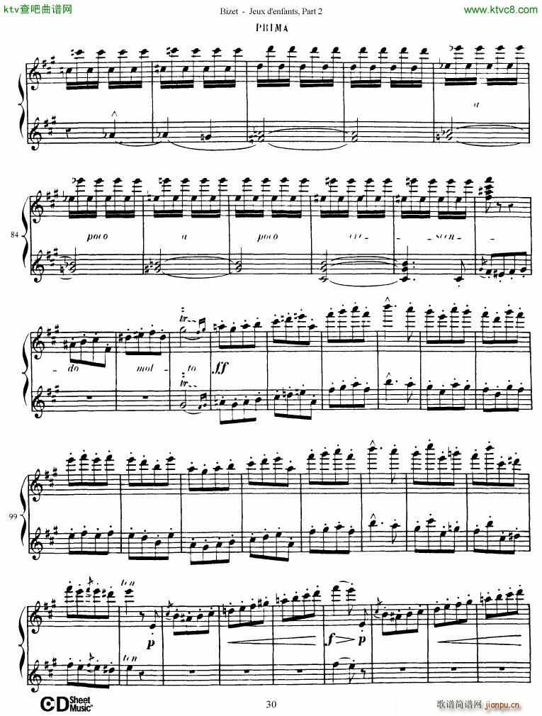 Bizet Jeaux d Enfants Part II(钢琴谱)31