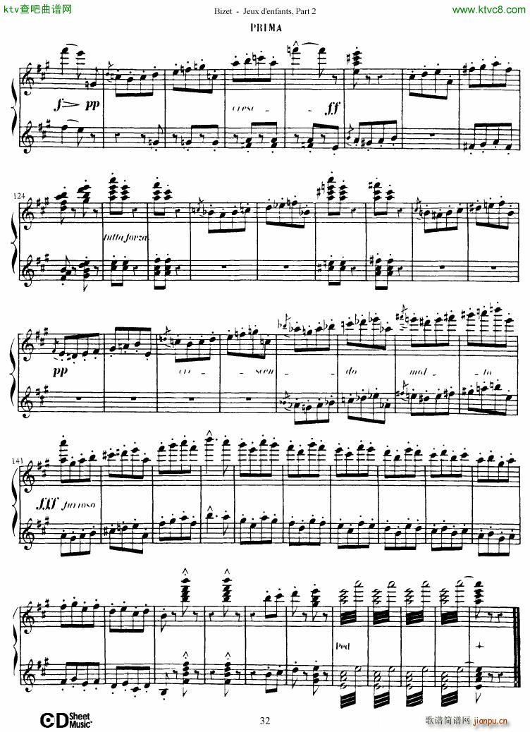 Bizet Jeaux d Enfants Part II(钢琴谱)33