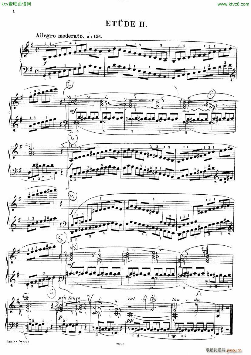 Henri Bertini 1798 1876 25 Easy Etudes Op 100(钢琴谱)5