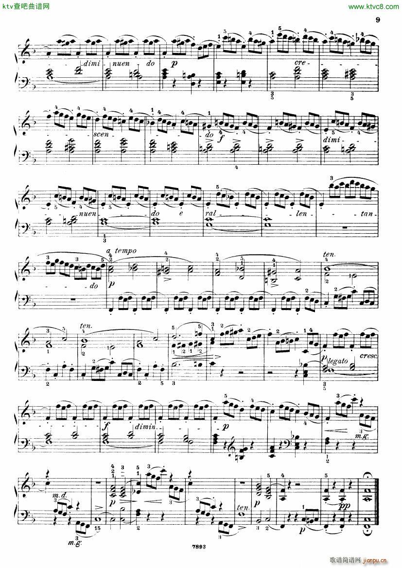 Henri Bertini 1798 1876 25 Easy Etudes Op 100(钢琴谱)10