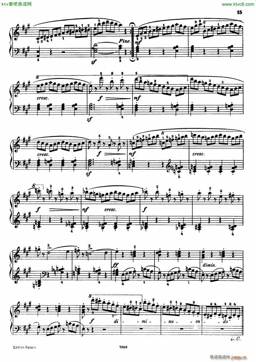 Henri Bertini 1798 1876 25 Easy Etudes Op 100(钢琴谱)16