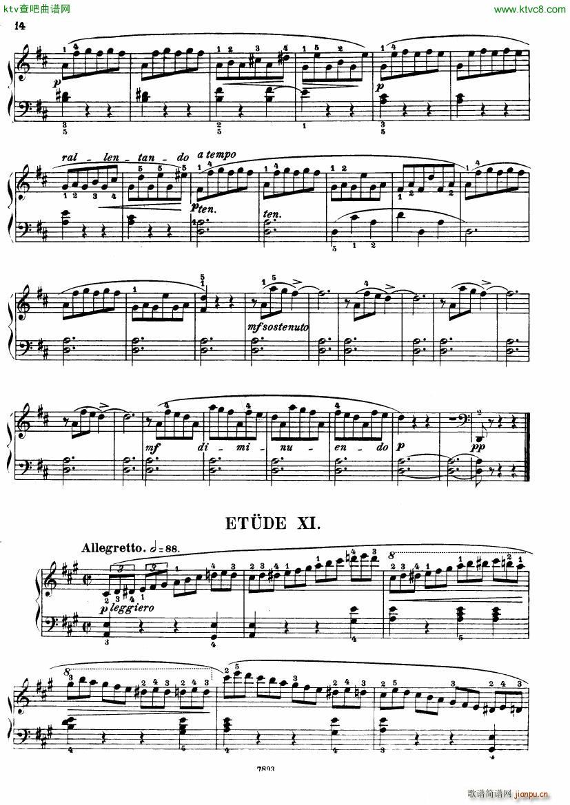 Henri Bertini 1798 1876 25 Easy Etudes Op 100(钢琴谱)15