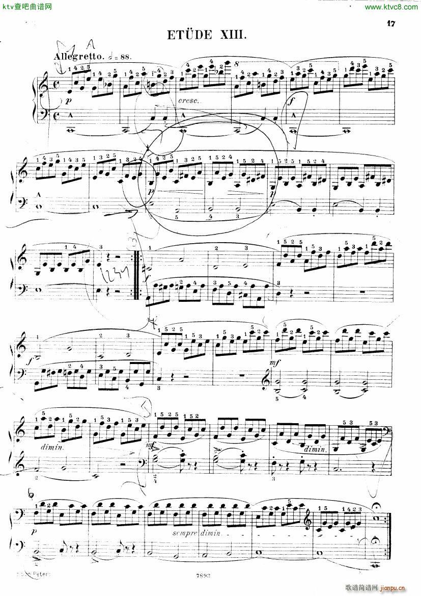 Henri Bertini 1798 1876 25 Easy Etudes Op 100(钢琴谱)18