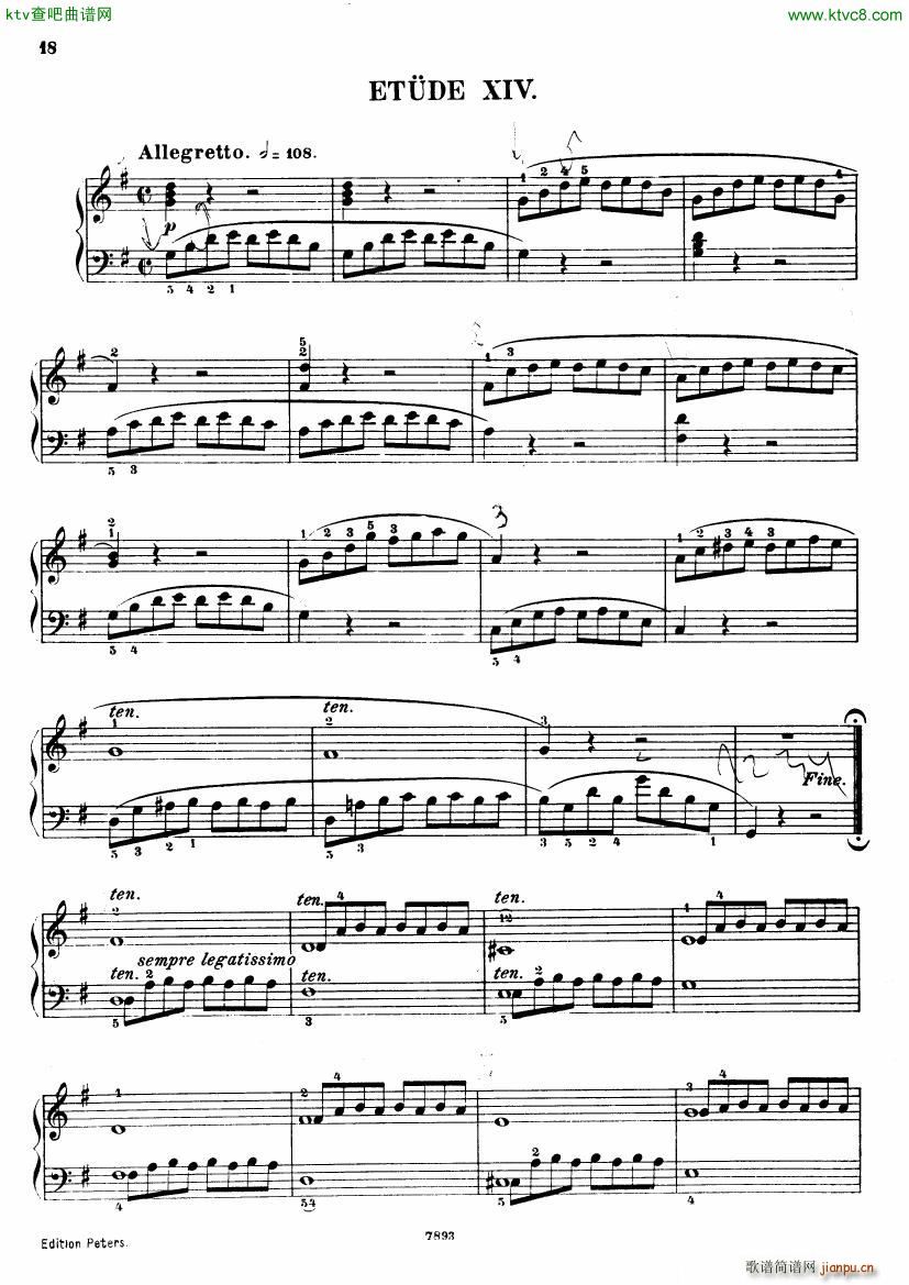 Henri Bertini 1798 1876 25 Easy Etudes Op 100(钢琴谱)19
